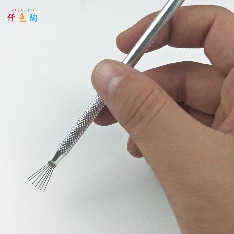 Chạng vạng gốm chi tiết bảy kim đất sét mềm gốm nhựa đất bùn màu cỏ công cụ đặc biệt hơn 38 nhân dân tệ đồ chơi