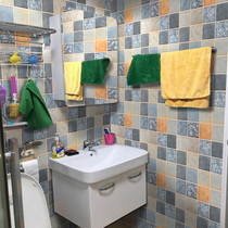 Self-adhesive bathroom waterproof sticker Wall tile kitchen wallpaper toilet sticker Moisture-proof wall sticker Bathroom toilet