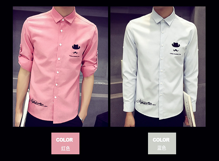 Sinh viên nam thanh niên hoang dã áo dài tay cotton oxford quay Slim cộng với áo nhung dày ấm áp thủy triều áo tay dài nam