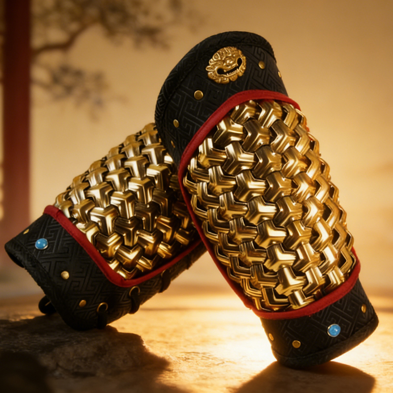 Ming Dynasty Style Mountain-Patterned Arm Guards, Hanfu, Jin Yiwei (Imperial Guard) Flying Fish Suit Armor, Cosplay Props, Ancient Style Wrist Guards, Cultural Tourism Style