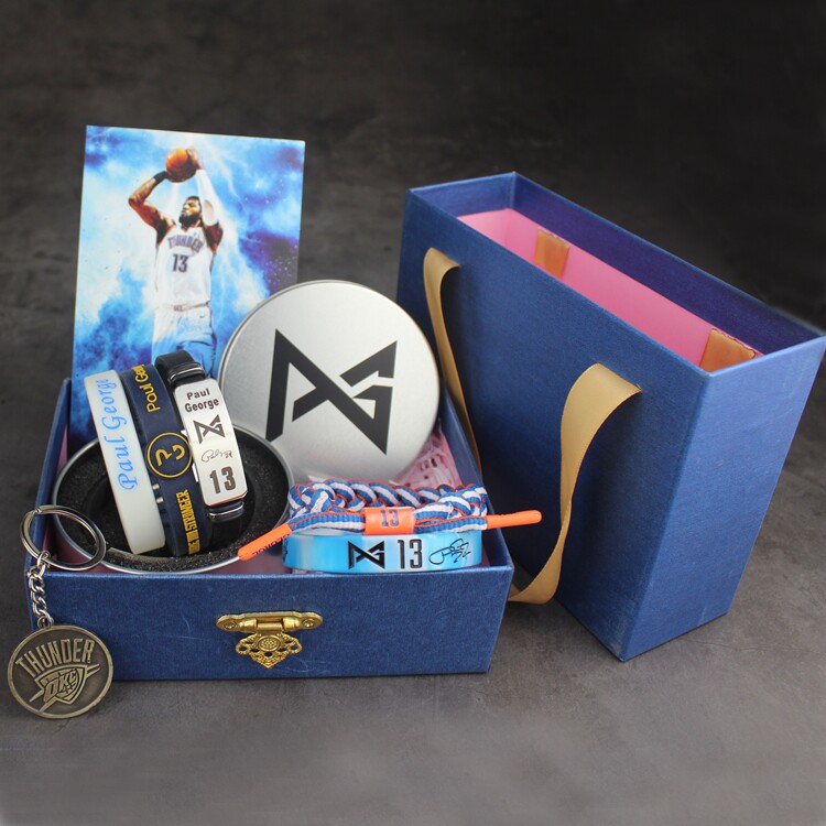 NBA All-Star Thunder Team George Westbrook Basketball Hand Rope Sports Silicone Luminous Bracelet Gift Boys