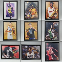 nba star James Curry Owen Kobe Harden basketball photo frame hanging wall frame setting table decoration photo wall