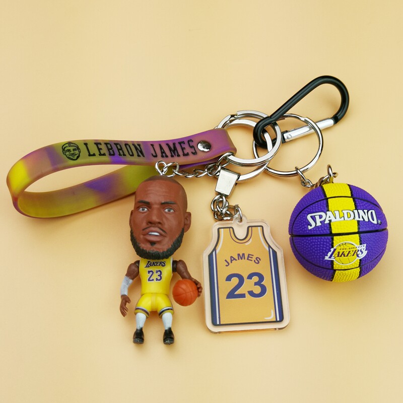 James Curry Kobe Irving NBA star doll keychain backpack bag pendant basketball peripheral gift