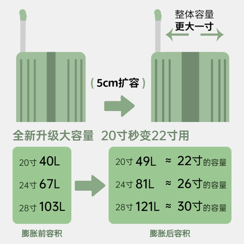 Вместительный и большой чемодан, 20 дюймов