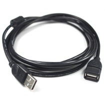 1 5m 3m 5m black USB extended line belt grandmother signal line computer accessories