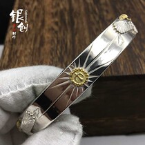 Takahashi Yinchuji Jiantang grass Eagle 18K Ray seal bracelet Chaochang male locomotive female 925 sterling silver