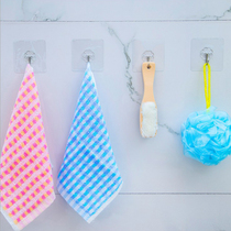 Creative Frost Bathroom Wall Handle Hook Transparent Link Strong Visual Wall Kitchen Tied
