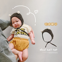 Yuner mother baby hat spring and autumn newborn cartoon cute baby hat baby male and female baby tether hat