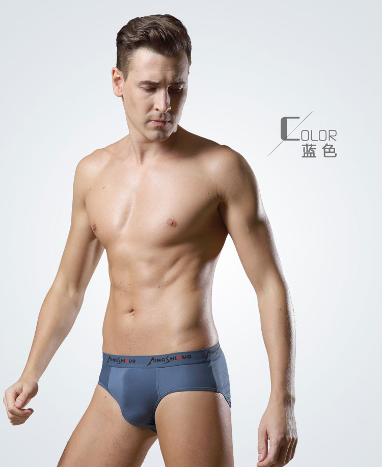 4 tải nam đồ lót tam giác cotton thanh niên eo giữa siêu mỏng thoáng khí modal quần thể thao gợi cảm quần xi líp màu đỏ