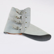 Electric welding foot cover pure cowhide welder protective equipment shoe cover heat insulation Mars splash prevention worker work cover foot protection