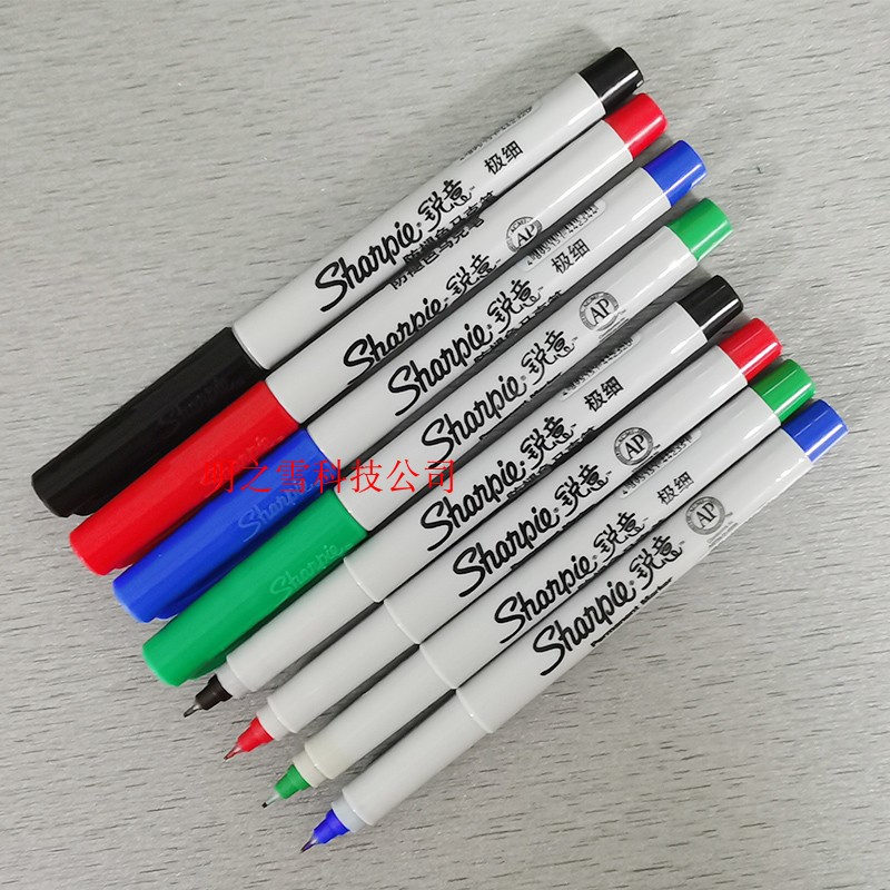 American sharpie sharp 37000 Chinese mark waterproof speed dry without dropping color single head fine black red blue green-Taobao