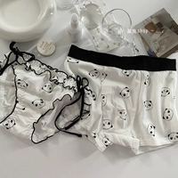 Классическое хлопковое мягкое дышащее милое нижнее белье для влюбленных, средняя посадка