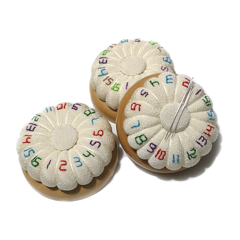 送料無料 カボチャ型針吸収材 木製底 針挿入バッグ クロスステッチ デジタルワイヤーディバイダー 針刺し 磁気ピンクッション E581