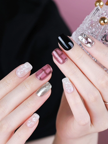 Демисезонные длинные наклейки для ногтей, делается под заказ, 2025 года, изысканный стиль, средней длины