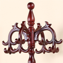  Shenglian solid wood hanger Bedroom living room coat rack floor-to-ceiling European modern simple clothes rack vertical assembly