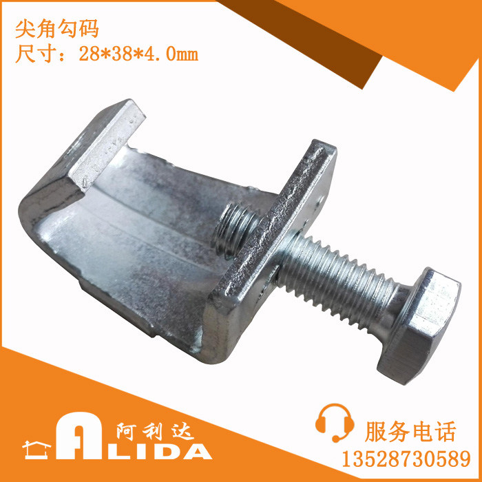 Wind pipe fittings flange ticks external insert test flange tick hook code 4 0mm galvanized tip hook