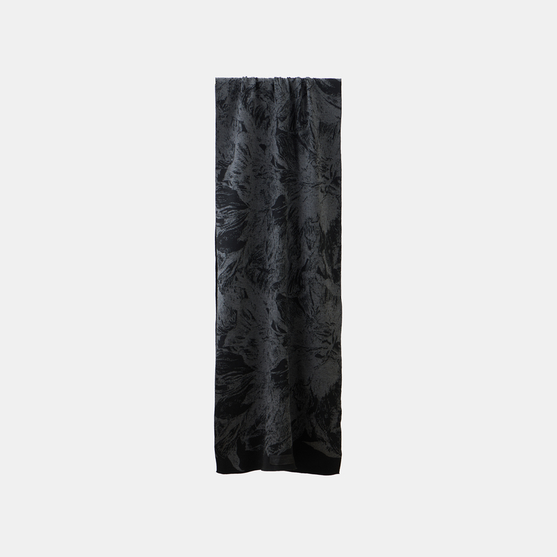 「Ilnya」Fragmentation_Ito Peony Jacquard Scarf Merino Wool Shawl 「Ilnya」Fragmentation_Ito Peony Jacquard Scarf Merino Wool Shawl