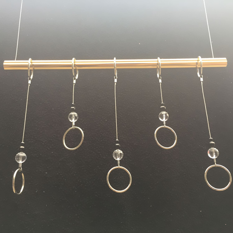 Clothing store display rack wall hook window wall hanging combination Simple modern side hanging crystal ring