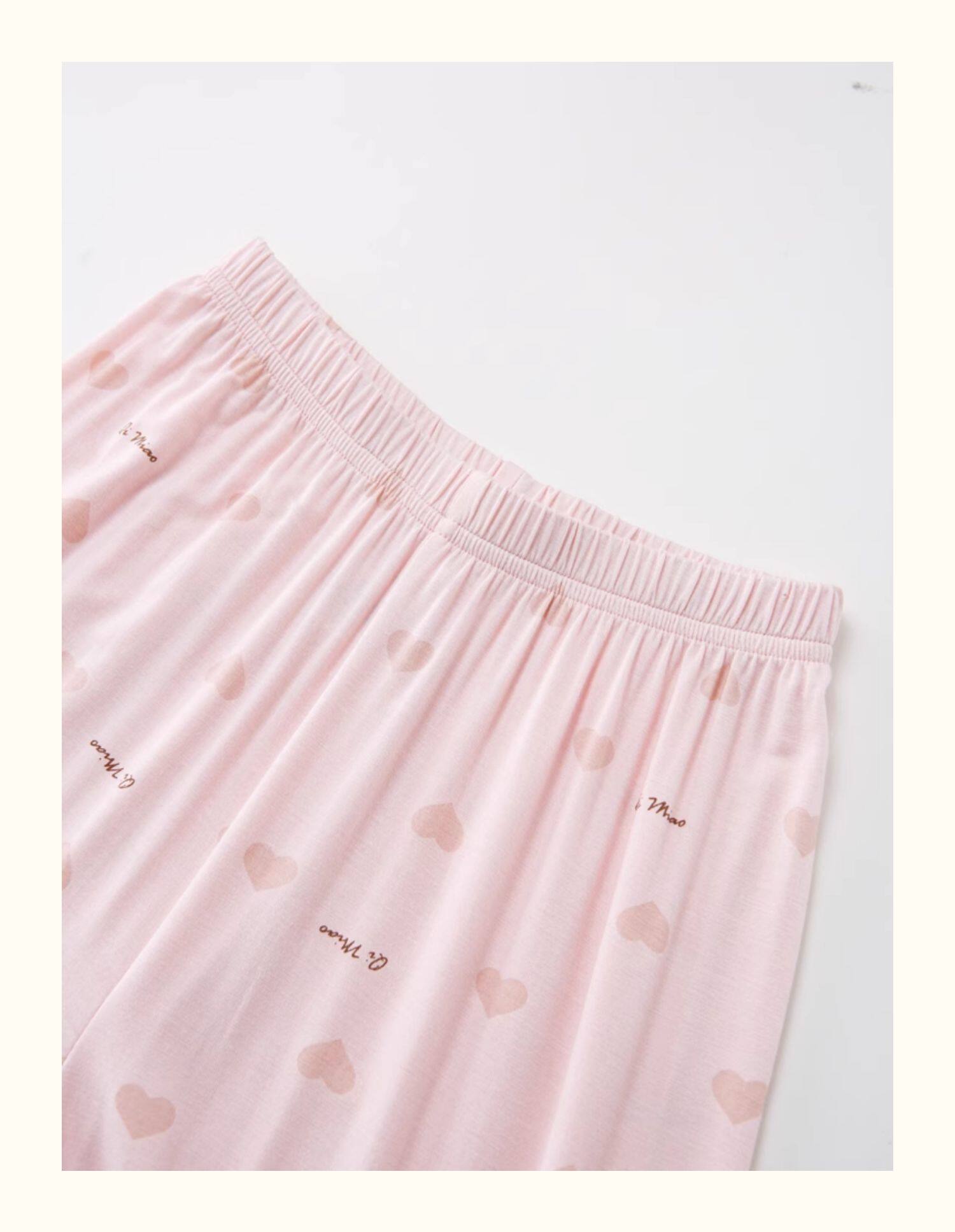 软糯透气儿童莫代尔睡衣女童家居服女孩空调服花边睡衣宝宝冰丝薄 — 13