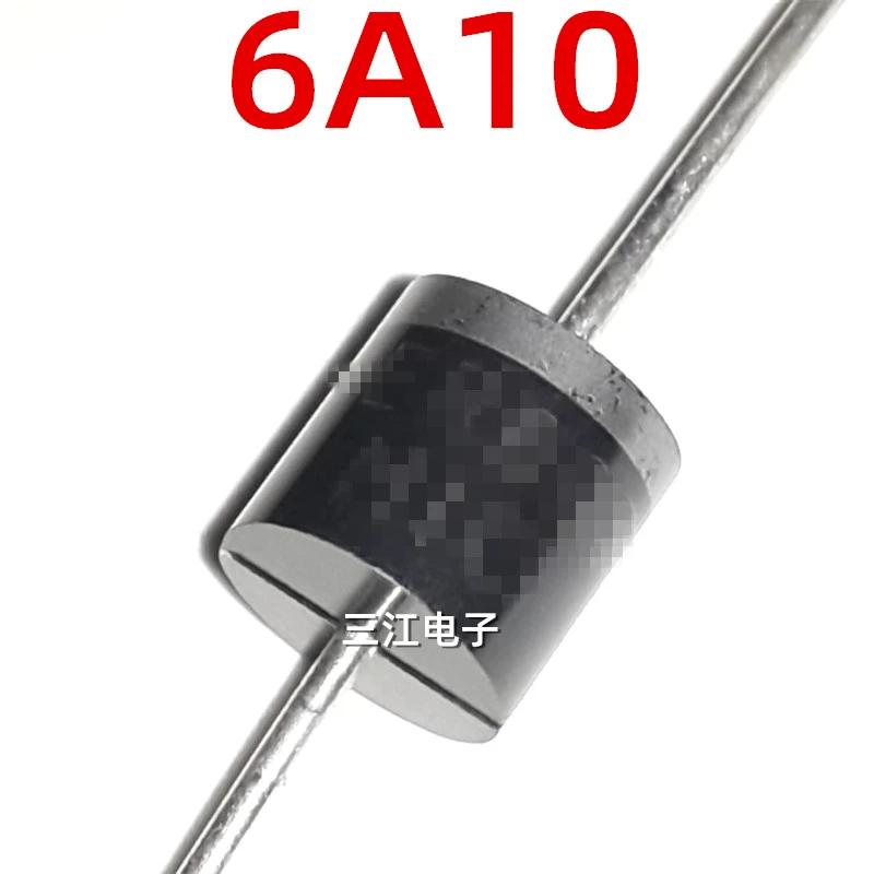 10A10 MIC chỉnh lưu công suất cao Diode 10A1000V R-6 chân dày diode sạc chống chảy ngược