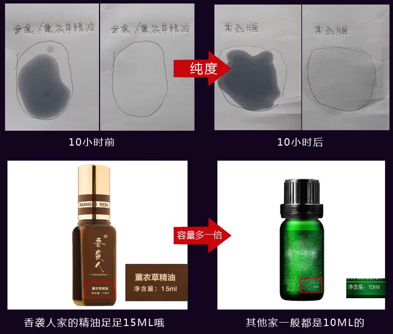 Liyuan Street thơm oải hương đơn phương tinh dầu 15ml hương liệu pháp thơm hương men nhợt nhạt in da chăm sóc đích thực tinh dầu nho
