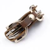 Кожаная универсальная вместительная и большая ретро ключница подходит для мужчин и женщин, делается под заказ, из натуральной кожи, воловья кожа, креативный подарок