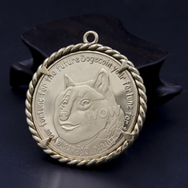 Custom brass commemorative coin gift Gold Coin Coin commemorative medal New God annoyance doge dog coin metal shell pendant