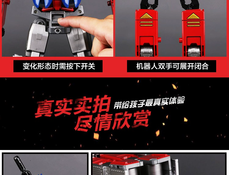 Black Mamba Deformation Toy King Kong 4 Alloy Edition Battlefield Commander 1G Animation Optimus O-cột với khoang xe mô hình - Gundam / Mech Model / Robot / Transformers