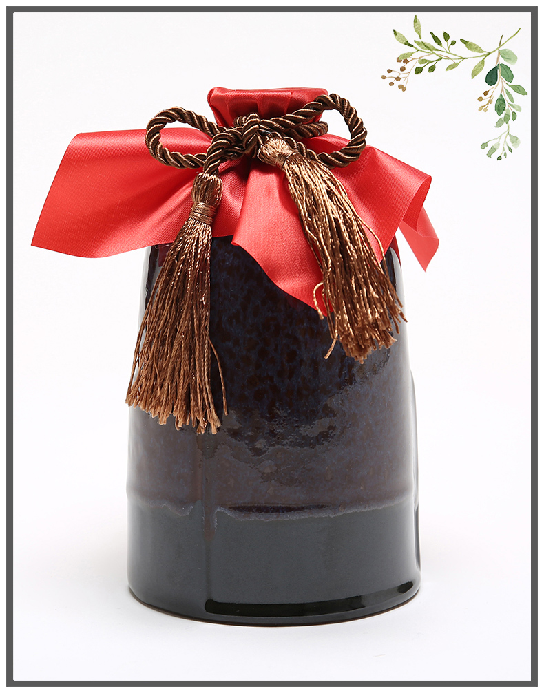 The ancient garden of yixing ceramic empty wine bottle pack 1 catty earthenware jar jar hoard rice wine wine liquor mercifully hip flask