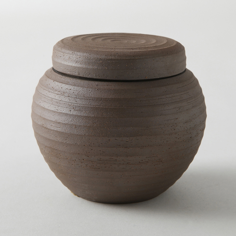 Violet arenaceous coarse some ceramic porcelain tea pot and tea caddy fixings up seal storage POTS pu 'er red and green tea pot
