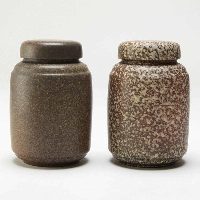 Ancient garden Japanese coarse pottery purple sand tea set to restore Ancient ways gm sealed jar with cover of household ceramic tea caddy fixings