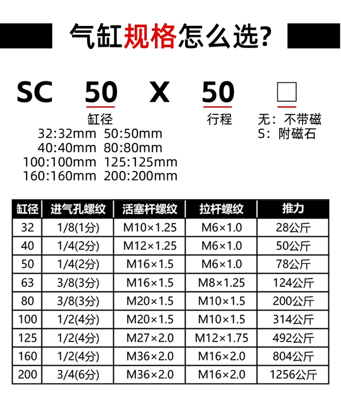 xi lanh khí nén quay Xi lanh khí nén TPM Asahi TSC63X50-S tiêu chuẩn TSC63X100 có cảm ứng từ SC63X150*200 xy lanh khí nén smc xy lanh khí nén 2 chiều