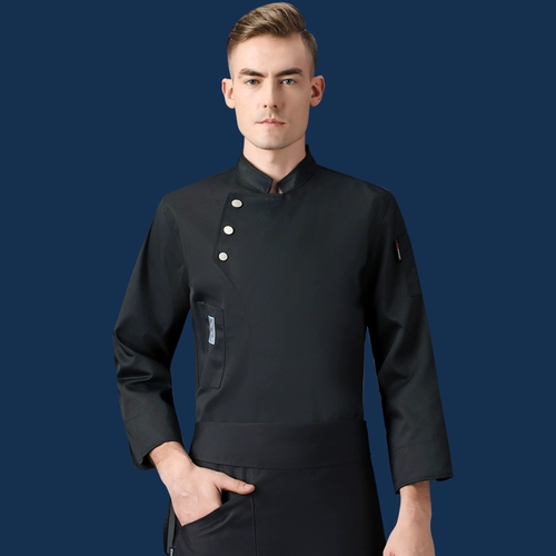 Старший шеф-повар Работа для мужчин с длинным рукавом осень и зимний западный ресторан для барбекю для хлебобулочного магазина кухонная одежда для женщин настройка