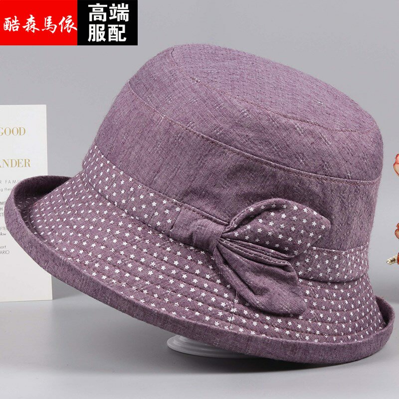 Summer spring and autumn old man hat mother fisherman hat thin grandmother hat old lady cloth hat hugh