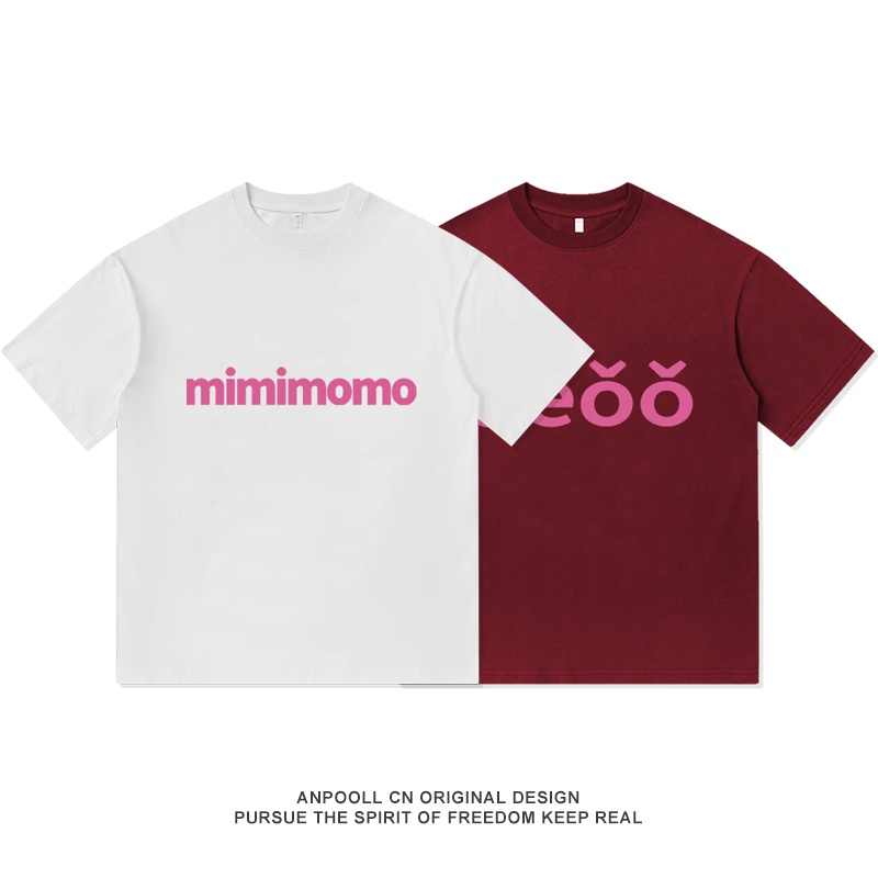 Mimimomo Fun Cantonese Culture Cotton Printed Short-Sleeve T-Shirt Women's Clothing Men's Casual Wear
