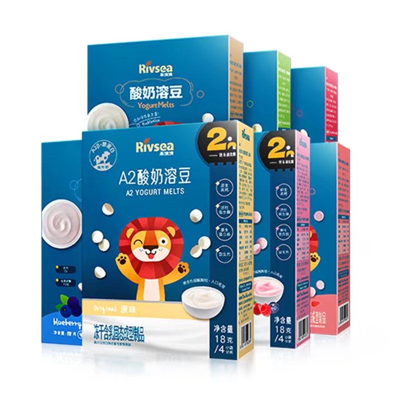 禾泱泱酸奶溶豆+水果原粒高钙*7盒