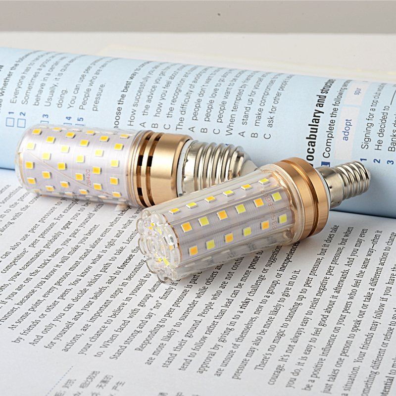 LED bulb e14e27 light source small screw warm white light highlight color change 12W16W energy-saving household lighting spiral