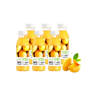 柒小纤正品nfc果汁芒果汁300ml*12瓶