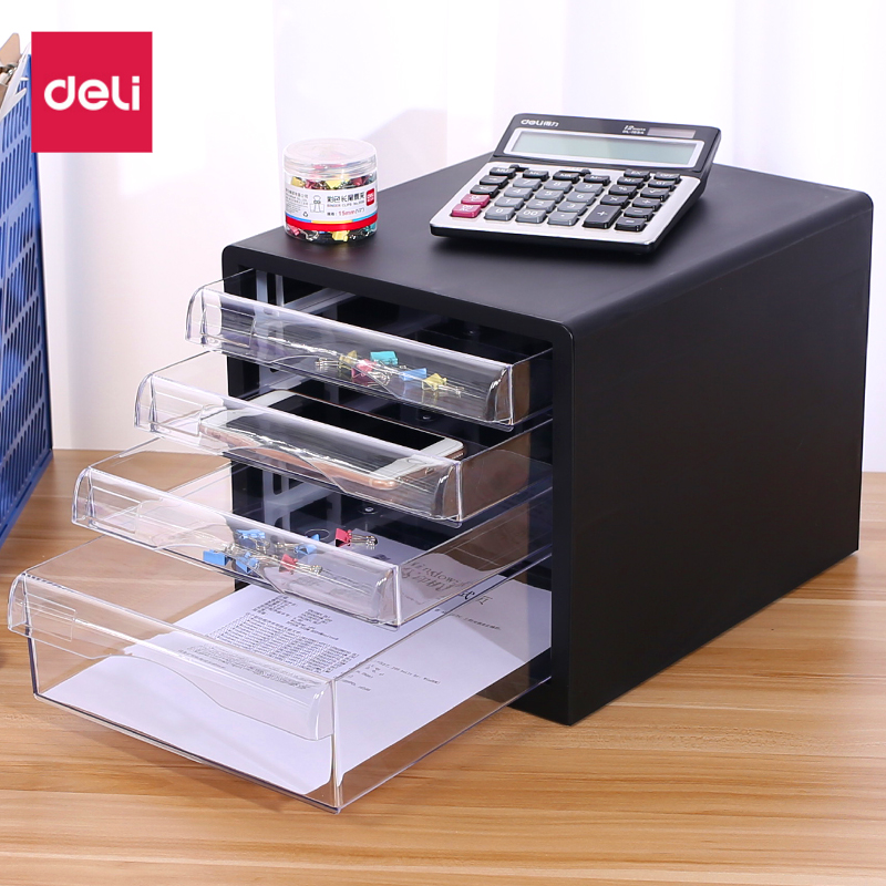 Effective Desktop File Cabinet Drawer Type 5 Layer Transparent