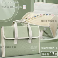 Горизонтальный световой зеленый холст 13 слоев/можно установить 600 изображений Бесплатная метка