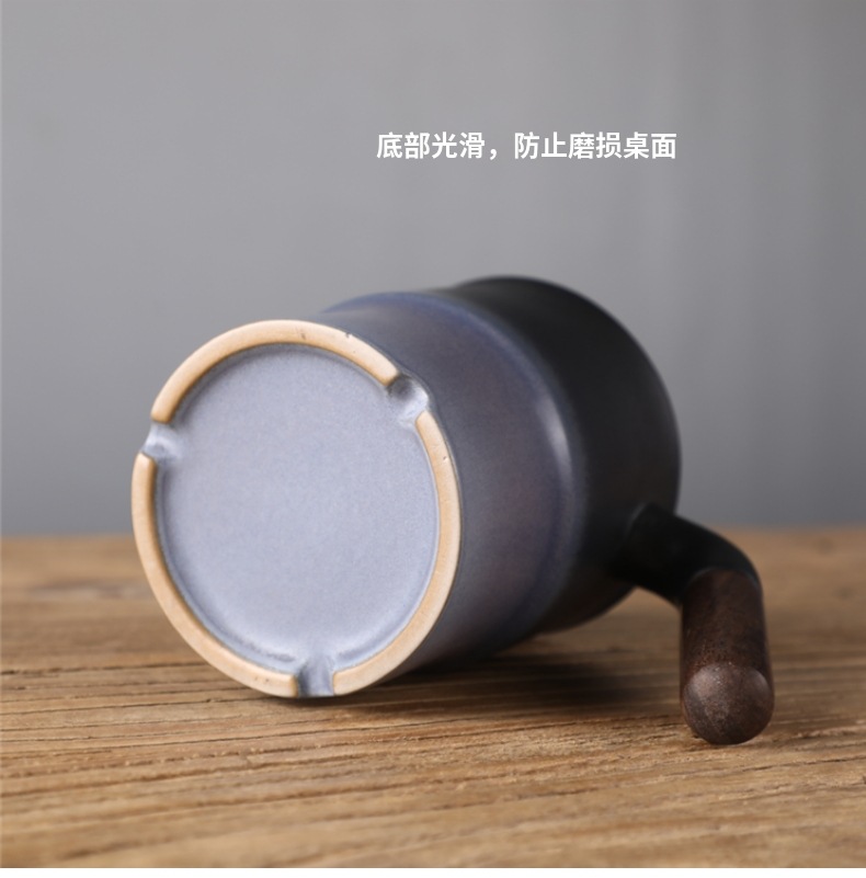 Creative Japanese ceramic cup individuality tide restoring ancient ways of household tea mugs office separation of tea cups