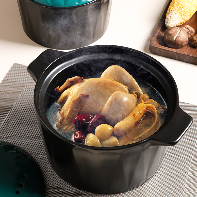 Casserole stew soup home fire gas Japanese high - capacity ceramic pan, high - temperature small stone bowl comes next