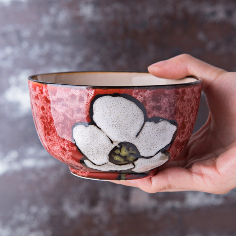 Japanese variable glaze rice bowls hand - made ceramic bowl tableware creative move household small dish bowl of soup bowl to eat bread and butter