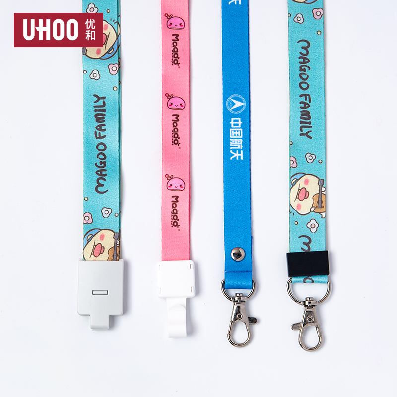 Customized products - enterprise logo heat transfer lanyard work card tag rope factory card card screen printing lanyard