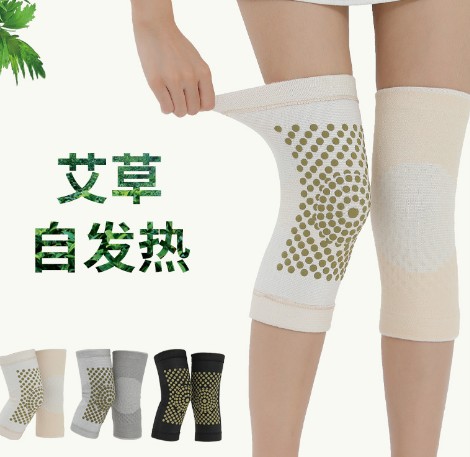 Moxibustion self-heating kneecap Summer warmth protection leg old chill leg air conditioning room thin section Painted Male Lady Joint Pain Chill