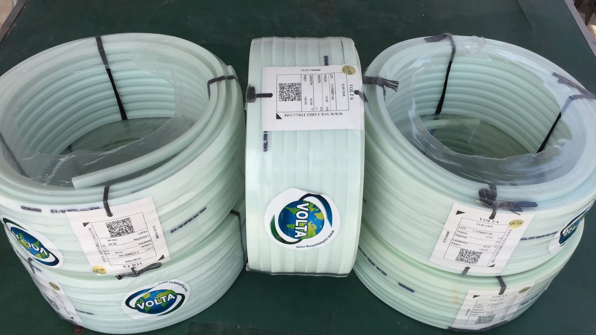 Import Volta Imports Israel VOLTA light green food grade PU VLW VL-10 triangular belt