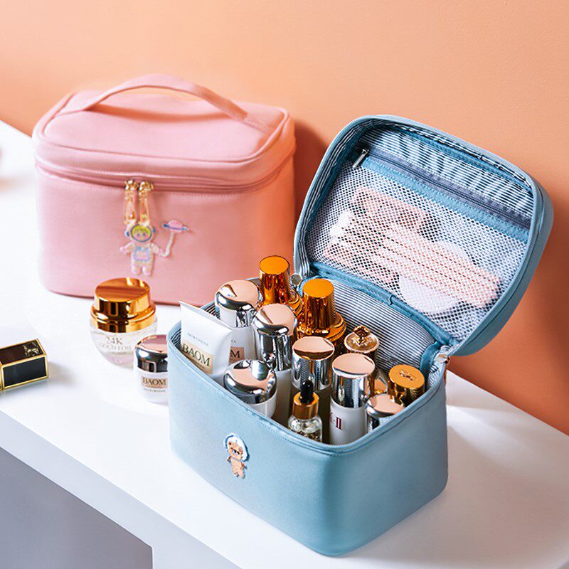 Makeup pack large capacity portable super large sense simple travel cosmetic skin care package suitcase