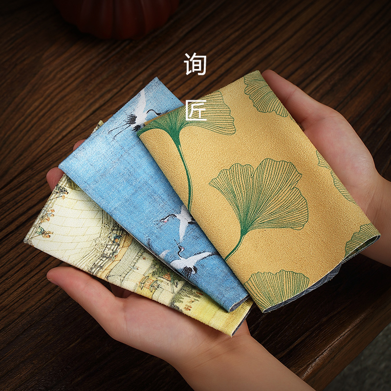 Kung fu high-end tea towel suede tea cloth pot cloth coffee table tea tablecloth Zen rag mat tea table tea set accessories