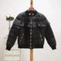 Full 100 trừ 50 Olympics Giảm giá thương hiệu truy cập ~ Cổ áo bóng chày Ruffled Loose Padded Jacket Jacket - Bông áo phao béo ulzzang