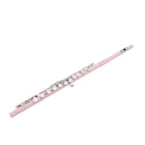 High-quality 16-hole flute with C-key white copper tube body good appearance pink color beautiful sound fine workmanship